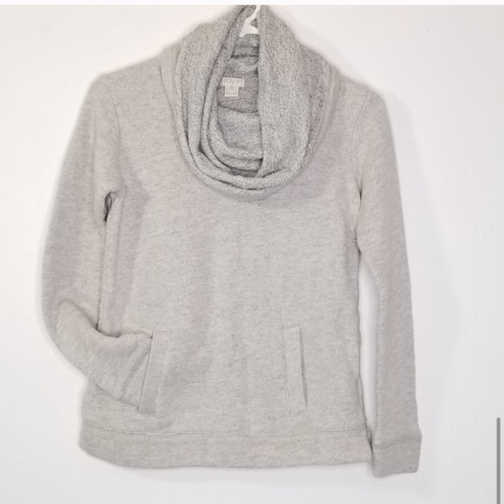 J. Crew Funnel Wool Pullover Sweatshirt